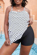 ka Dot Layered Swim Top Trendsi