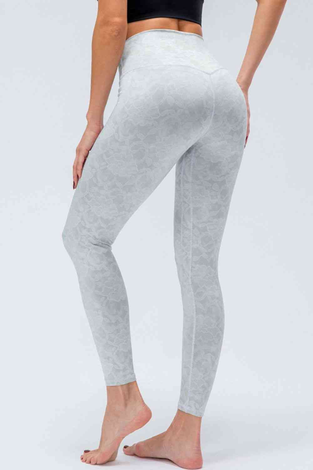 Wide Waistband Slim Fit Active Leggings Bazaarbey