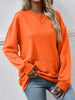 BazaarBey Round Neck Long Sleeve Sweatshirt Trendsi