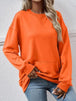 BazaarBey Round Neck Long Sleeve Sweatshirt Trendsi