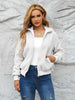 Zip Up Collared Neck Long Sleeve Jacket Trendsi
