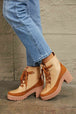 Lace Up Lug Booties Trendsi