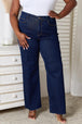  Raw Hem Straight Leg Jeans with Pockets Trendsi