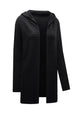 Open Front Longline Hooded Cardigan Bazaarbey