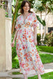 Floral Deep V Slit Maxi Dress -BazaarBey - www.shopbazaarbey.com