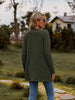 Ribbed Button-Up Cardigan with Pockets Trendsi