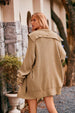Collared Neck Button-Up Cardigan with Pockets Trendsi