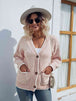 Button Down V-Neck Cardigan with Pockets Trendsi