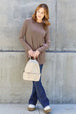 Full Size Round Neck Long Sleeve Top Trendsi