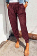  Leopard Print Joggers with Pockets Bazaarbey