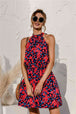 Floral Tied Sleeveless Mini Dress -BazaarBey - www.shopbazaarbey.com