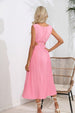 Cutout Ruched Round Neck Tank Dress -BazaarBey - www.shopbazaarbey.com