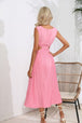 Cutout Ruched Round Neck Tank Dress -BazaarBey - www.shopbazaarbey.com
