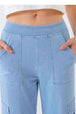 Buttoned Pocketed Long Jeans Trendsi
