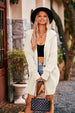 Collared Neck Button-Up Cardigan with Pockets Trendsi