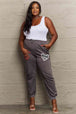    Drawstring Heart Graphic Long Sweatpants Bazaarbey