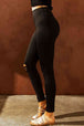  Wide Waistband Distressed Slim Fit Leggings Bazaarbey
