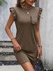 Round Neck Butterfly Sleeve Dress with Pocket -BazaarBey - www.shopbazaarbey.com