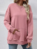 Round Neck Long Sleeve Sweatshirt Trendsi