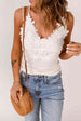 Lace Double Spaghetti Strap Cami Top Bazaarbey