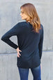  Full Size Round Neck Long Sleeve Top Trendsi