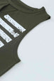 US Flag Graphic Cutout Round Neck Tank Bazaarbey