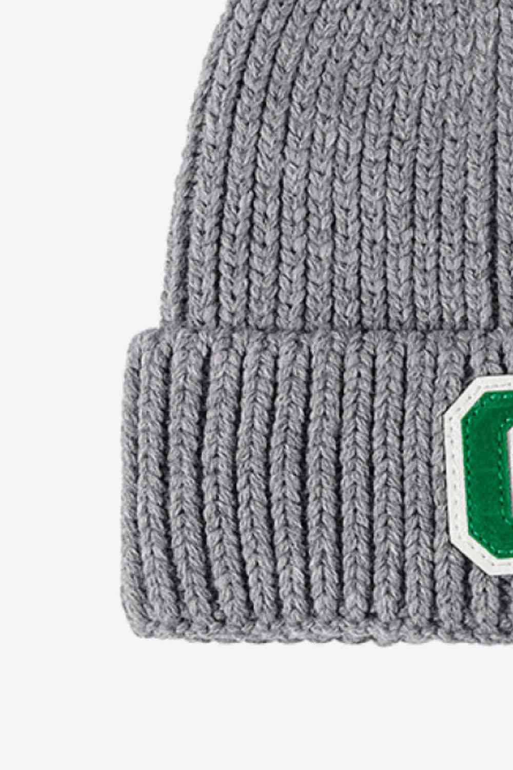 Letter C Patch Cuffed Beanie Trendsi