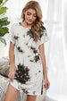 Tie-Dye Round Neck Tee Dress with Pockets -BazaarBey - www.shopbazaarbey.com