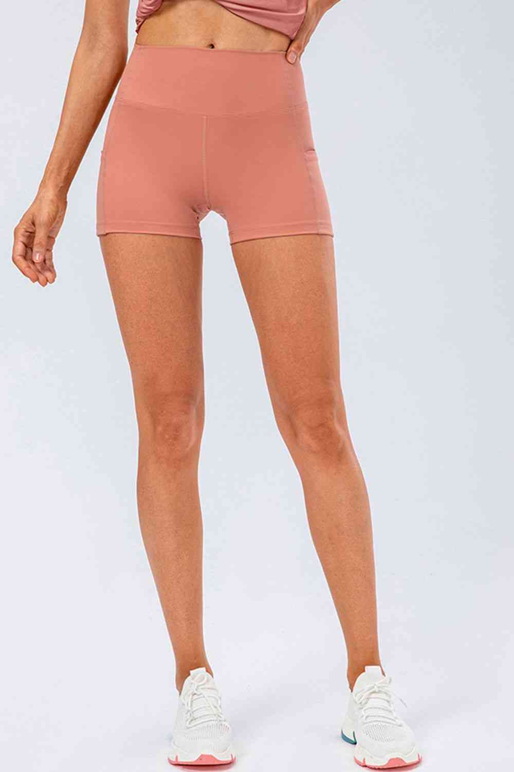 Slim Fit Wide Waistband Sports Shorts Bazaarbey