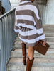 Striped Turtleneck Sweater Dress -BazaarBey - www.shopbazaarbey.com