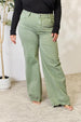   Raw Hem Wide-Leg Jeans Trendsi