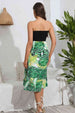 Printed Strapless Dress -BazaarBey - www.shopbazaarbey.com