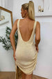 Drawstring Backless Mini Dress -BazaarBey - www.shopbazaarbey.com