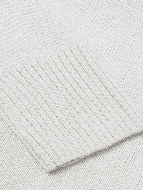 V-Neck Long Sleeve Knit Top Bazaarbey
