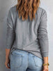 Collared Neck Half Button Top Trendsi