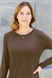  Full Size Round Neck Long Sleeve Top Trendsi