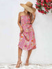Printed Strapless Tie Belt Dress -BazaarBey - www.shopbazaarbey.com