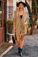 Collared Neck Button-Up Cardigan with Pockets Trendsi