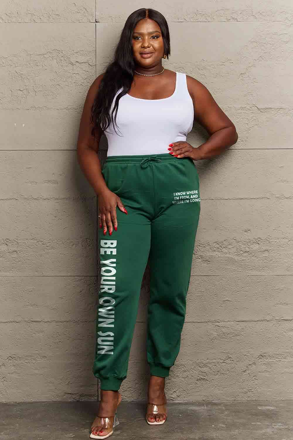   BE YOUR OWN SUN Graphic Sweatpants Bazaarbey