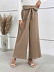 Tied Wide Leg Long Pants Bazaarbey