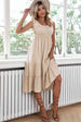 Smocked Waist Sleeveless Tiered Dress with Pockets -BazaarBey - www.shopbazaarbey.com