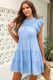 Cap Sleeve Tiered Mini Dress -BazaarBey - www.shopbazaarbey.com