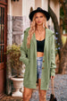 Collared Neck Button-Up Cardigan with Pockets Trendsi
