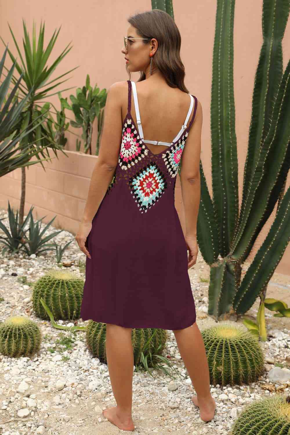  Sleeveless Embroidery Dress -BazaarBey - www.shopbazaarbey.com