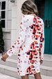 Rainbow Checker Twisted Long Sleeve Dress -BazaarBey - www.shopbazaarbey.com