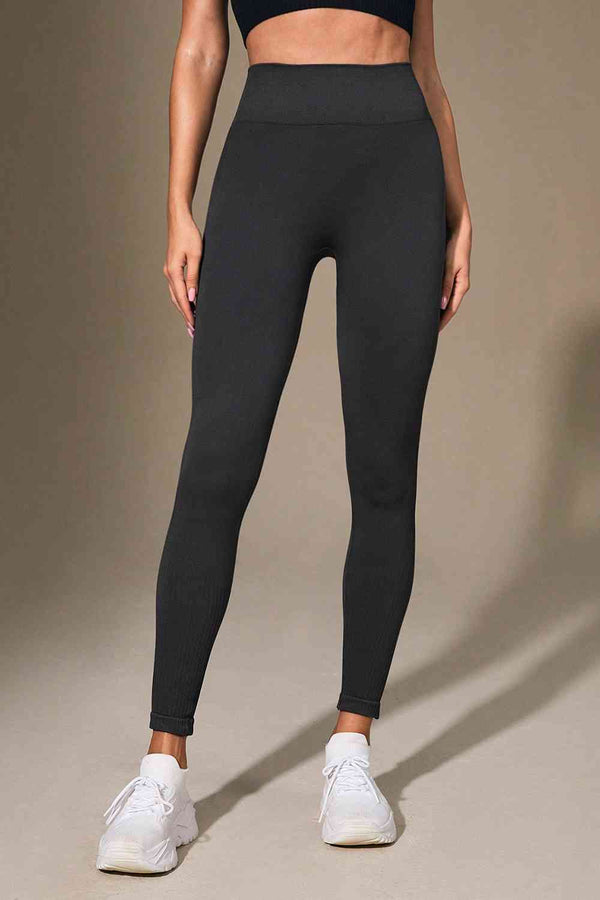Wide Waistband Sports Leggings Bazaarbey