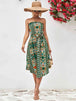 Printed Strapless Tie Belt Dress -BazaarBey - www.shopbazaarbey.com
