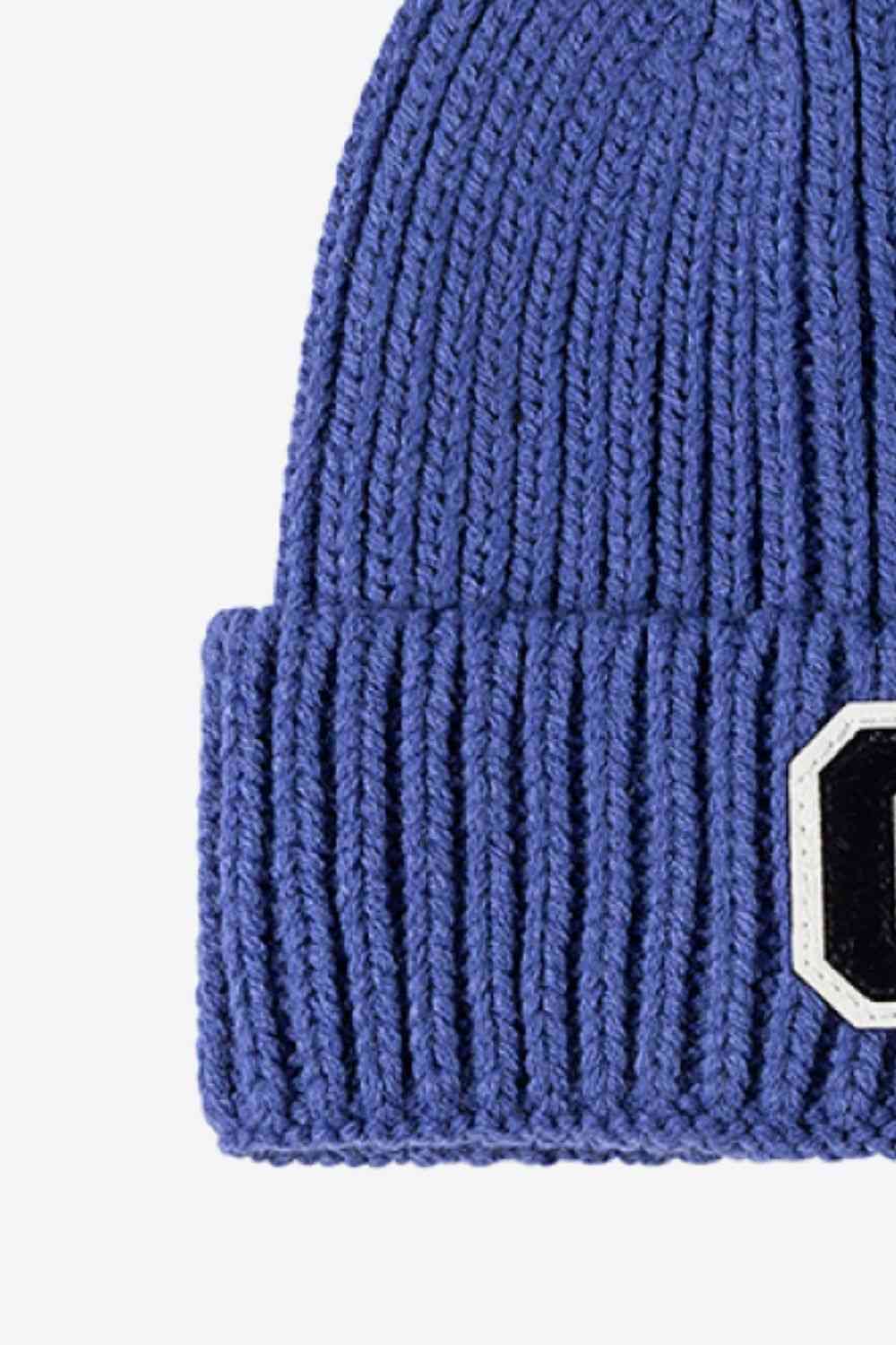 Letter C Patch Cuffed Beanie Trendsi