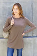  Full Size Round Neck Long Sleeve Top Trendsi