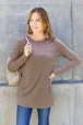  Full Size Round Neck Long Sleeve Top Trendsi